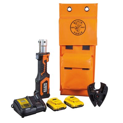 Klein Tools Battery-Operated Cutter, Cu/Al, 2 Ah