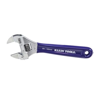 Klein Tools Slim-Jaw Adjustable Wrench, 6-Inch