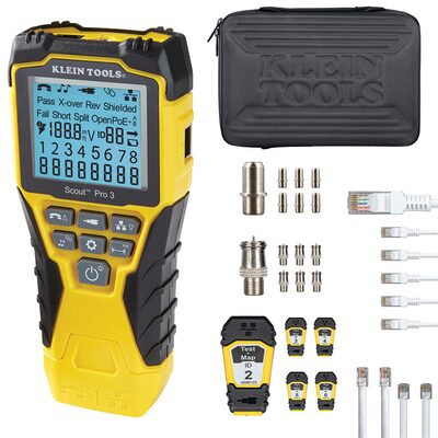 Klein Tools Scout &reg; Pro 3 Tester with Test + Map&trade; Remote Kit