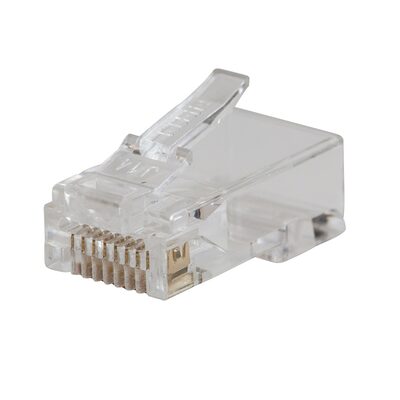 Klein Tools Pass-Thru&trade; Modular Data Plugs, RJ45-CAT5e, 200-Pack