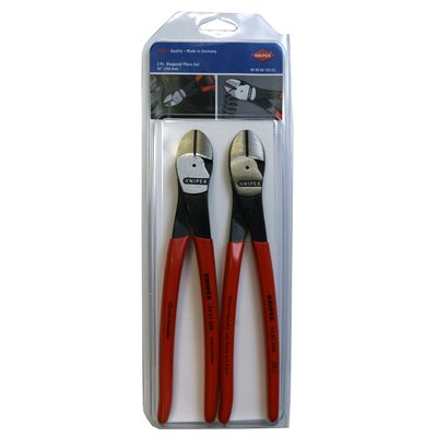 KNIPEX 2 Pc. 10" Diagonal Cutter Set