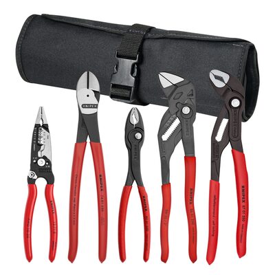 KNIPEX 5 Pc Core Pliers Set in Tool Roll