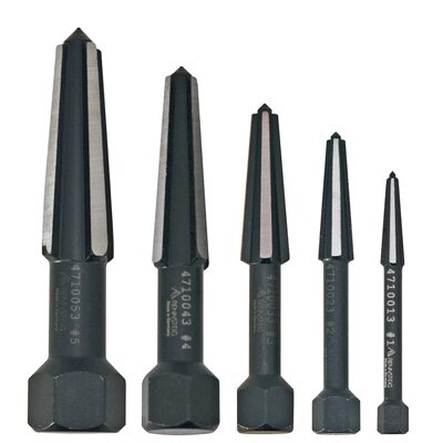 KNIPEX Rennsteig 5-Pc. Double Edge Screw Extractor set