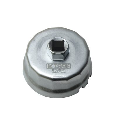 K Tool International Cap Oil Filter Wrench for Toyota 64.5mm - P14 1/2 Inch Drive 21mm