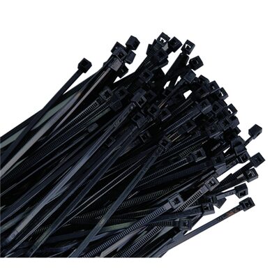 K Tool International 3-PACK Cable Zip Tie Tie 14 in. Black 100/bag 50 lb. Tensile