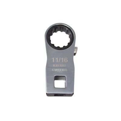 K Tool International Ratcheting Crowfoot Wrench 11/16 Inch 3/8 Inch Drive