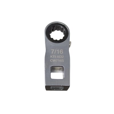 K Tool International Ratcheting Crowfoot Wrench 7/16 Inch 3/8 Inch Drive