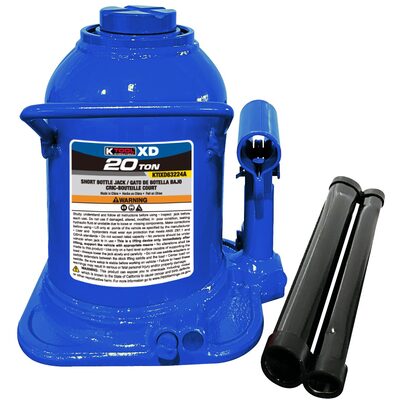 K Tool International Bottle Jack 20 Ton Short (Welded)