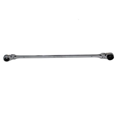 K Tool International Wrench 12mm x 14mm Metric Ratcheting Reversible Double Box Universal Spline 90 Tooth
