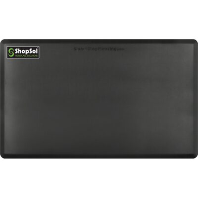 ShopSol Anti-Fatigue Mat Supreme 5' x 3' Black 53SSBLK