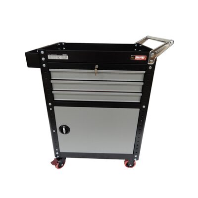 ShopSol Shuter Heavy-Duty Utility Cart with Modular Drawers, and Locking Cabinet
