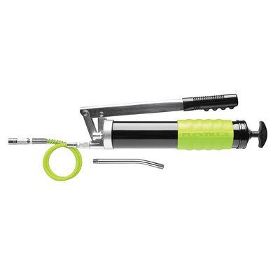 Legacy Manufacturing Flexzilla Heavy Duty Lever Action Grease Gun with Angled Extension and Flexible Grease Hose