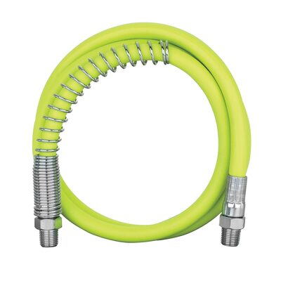 Legacy Manufacturing Flexzilla Grease Hose 1/8" x 36", 1/8" MNPT Ends, Spring Guard