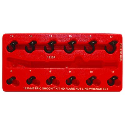 Milton Industries LTI Tool By MIlton 12 Piece Metric SHOCKIT Crows Foot Set - Heavy Duty Automotive/Hydraulic