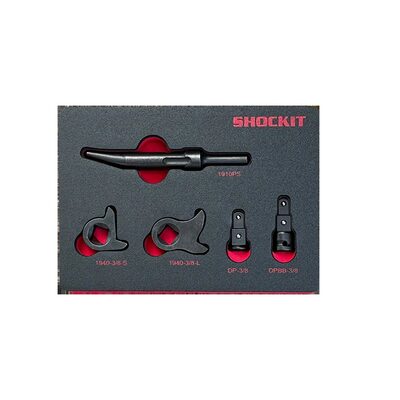 Milton Shockit Kentucky Kicker 3/8-inch Driver Kit in HD EVA Foam, Remove Seized Nuts Bolts &hyphen; 5 Piece