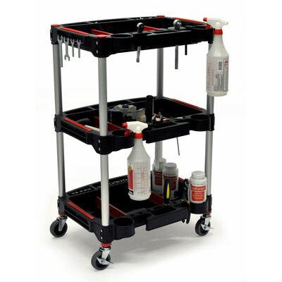 Luxor Mechanics Three-Shelf Cart