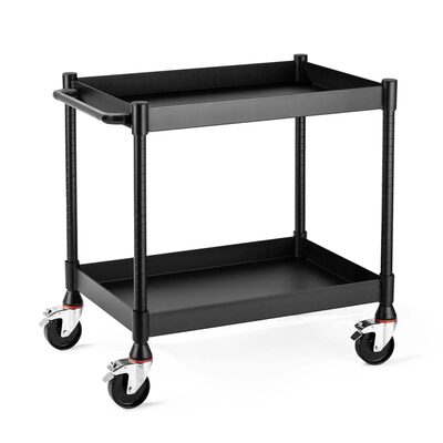 Luxor MightyHaul 24 Inch Heavy Duty 2 Shelf Utility Cart