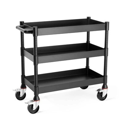 Luxor MightyHaul 18 inch Heavy Duty 3 Shelf Utility Cart