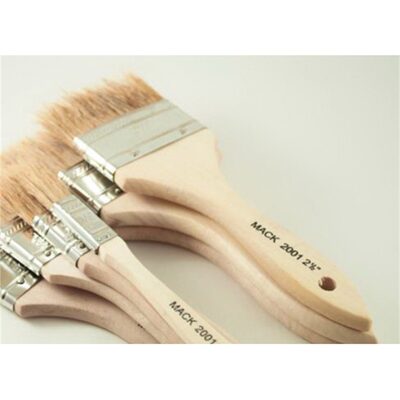 Mack Brushes Whitey II 2001-05 2001 Series All Purpose Throw-Away Chip Brush, 1/2 in, Wood Handle, Natural White