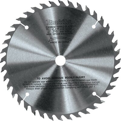 Makita 7-1/4" Fine Crosscutting Carbide-Tipped Saw Blade