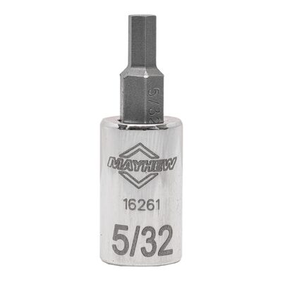 Mayhew Mayhew 5/32-Inch SAE Hex Short Insert Socket Bit, 1/4-Inch Drive
