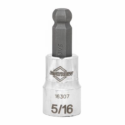 Mayhew Mayhew 5/16-Inch SAE Ball Hex Short Insert Socket Bit, 3/8-Inch Drive