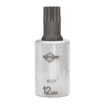 Mayhew Mayhew 12 MM Triple Square Short Insert Socket Bit, 1/2-Inch Drive