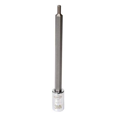 Mayhew Mayhew 3 MM Metric Hex Medium Insert Socket Bit, 1/4-Inch Drive