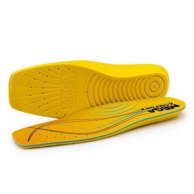 MEGA Comfort Insole - ERGO Anti-Fatigue Square Toe  - Unisex - Size: Small (Men's 6-7, Women's 8-9)