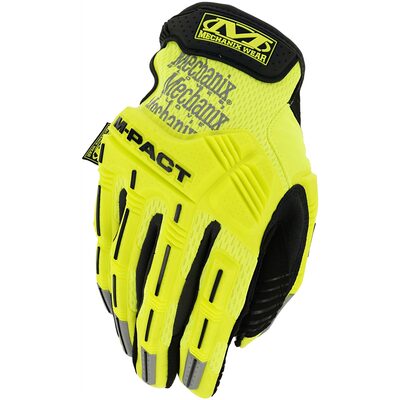 Mechanix Wear Hi-Viz M-Pact Gloves Small Yellow
