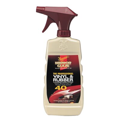 Meguiar's Automotive M40 Mirror Glaze Vinyl & Rubber Cleaner & Conditioner, 16 oz.
