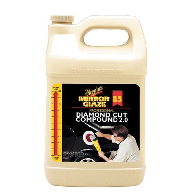 Meguiar's Automotive M85 Mirror Glaze Diamond Cut Compound 2.0, 1 Gallon