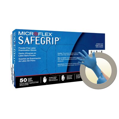 Microflex SAFEGRIP EC SG-375 LATEX GLOVES, L