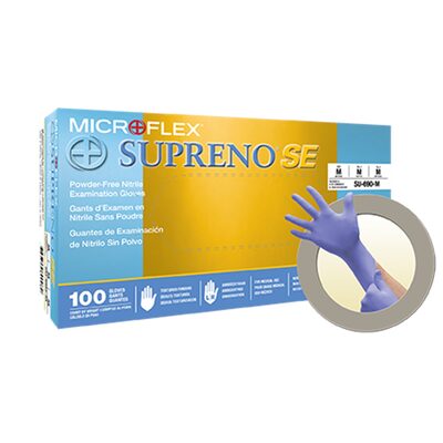 Microflex SUPRENO SE PF NITRILE GLOVES LARGE 100PK