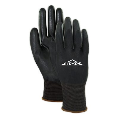 Magid Glove & Safety Black Polyurethane Palm Coated 100% Polyester Machine Knit Glove (Size 6/XS)