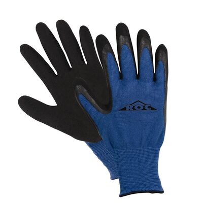 Magid Glove & Safety GLV ROC LRG BLK & BLU 1PR LATEX PLM BAM