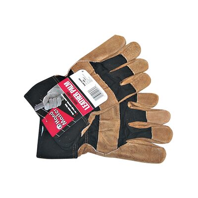 GLOVE WORK LINED LEATHER PALM