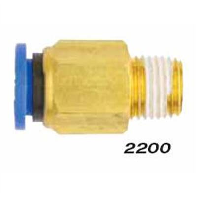 Milton Industries Straight - Tube 1/4" OD - 10-32 M.THD.