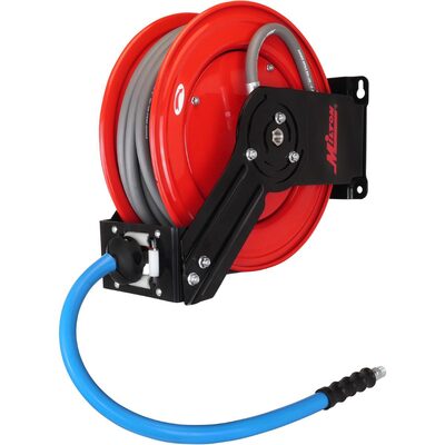 Milton 3/8-inch x 50-feet Pressure Washer Hose Reel (single wire braided hose)