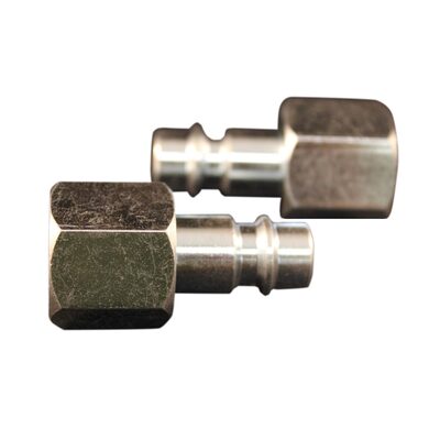 Milton Industries HI-Flo V-Style 3/8" FNPT Steel Plug 2/cd