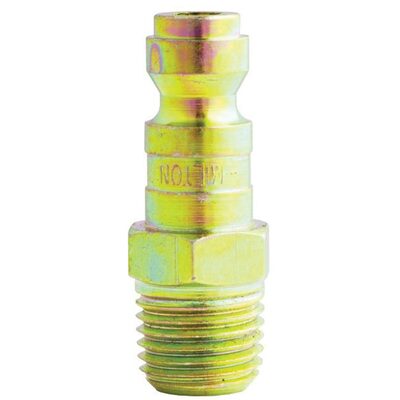 Milton Industries 1/4" Male Plug T-Style, 2/cd