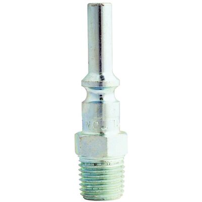 Milton Industries 1/4" Male Plug L-Style, 2/cd