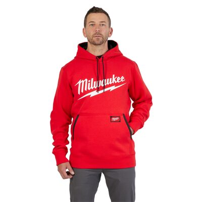 Milwaukee Tool Midweight Pullover Hoodie - Logo Red M
