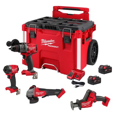 Milwaukee Tool M18 FUEL 4-Tool PACKOUT Combo Kit