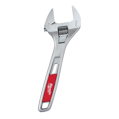 Milwaukee Tool 8" WIDE JAW CHROME PLATED ADJUSTABLE WRENCH