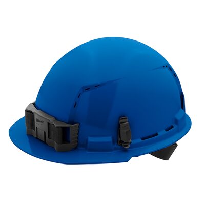 Milwaukee Tool BOLT Blue Front Brim Vented Hard Hat w/4pt Ratcheting Suspension (USA) - Type 1, Class C