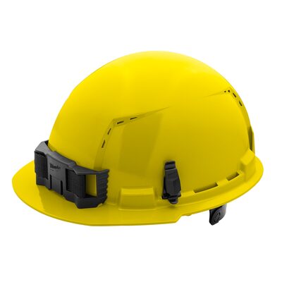 Milwaukee Tool BOLT Yellow Front Brim Vented Hard Hat w/6pt Ratcheting Suspension (USA) - Type 1, Class C