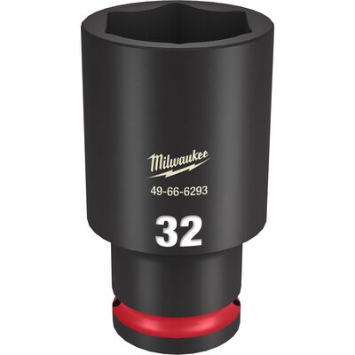 Milwaukee Tool SHOCKWAVE Impact Duty  1/2"Drive 32MM Deep 6 Point Socket
