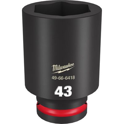 Milwaukee Tool SHOCKWAVE Impact Duty  3/4"Drive 43MM Deep 6 Point Socket