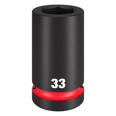 Milwaukee Tool SHOCKWAVE Impact Duty 1" Drive 33mm Deep 6 Point Socket
